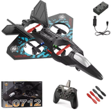 2.4G L0712 High-Performance RC Aircraft – Gravity-Sensing EPP Foam Fighter Glider with LED Lights