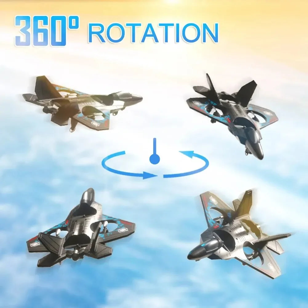 2.4G L0712 High-Performance RC Aircraft – Gravity-Sensing EPP Foam Fighter Glider with LED Lights