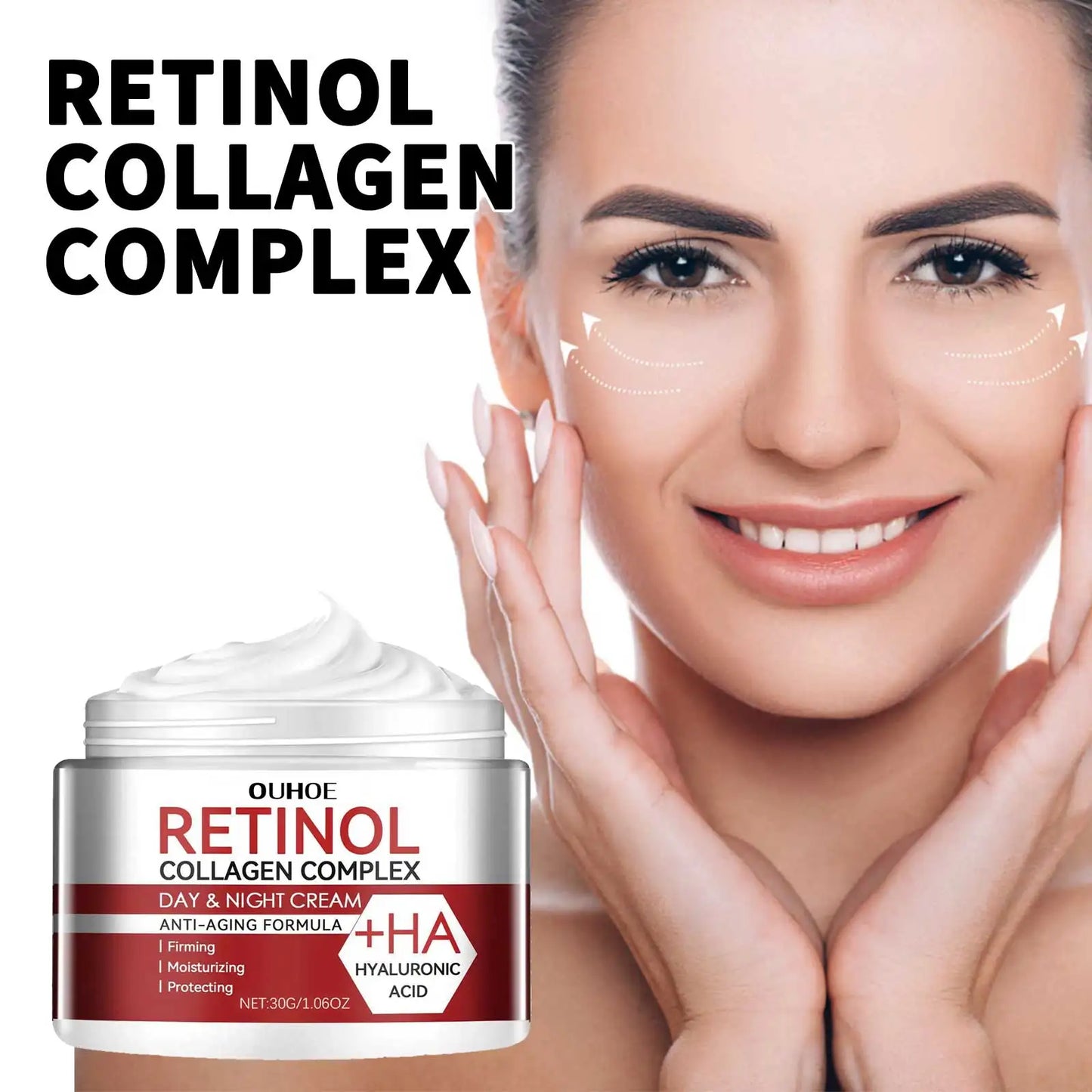 Retinol + Collagen Advanced Face Cream – Day & Night Hydrating Complex with Hyaluronic Acid