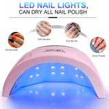 Original Professional UV/LED Nail Lamp SUN S3 – 24-Bead Fast-Drying Gel Polish Dryer with LCD Display & Smart Sensor