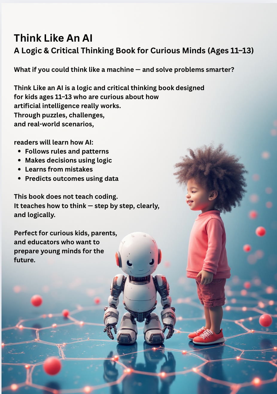 Think Like an AI - A Logic & Critical Thinking Book for Curious Minds (Ages 11–13)