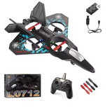 2.4G L0712 High-Performance RC Aircraft – Gravity-Sensing EPP Foam Fighter Glider with LED Lights