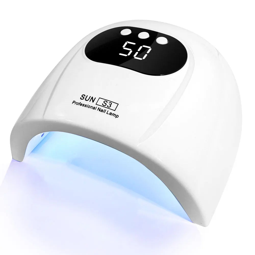 Original Professional UV/LED Nail Lamp SUN S3 – 24-Bead Fast-Drying Gel Polish Dryer with LCD Display & Smart Sensor