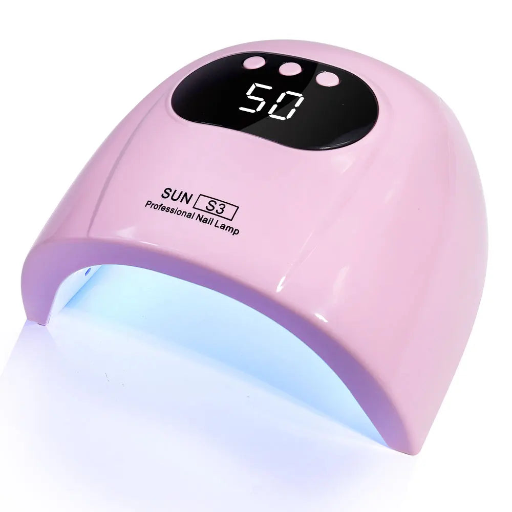 Original Professional UV/LED Nail Lamp SUN S3 – 24-Bead Fast-Drying Gel Polish Dryer with LCD Display & Smart Sensor