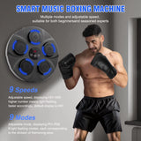 Music Boxing Trainer Smart Electronic Boxing Target Wall Mounted Bluetooth with Gloves Workout Sports Fitness Home for Kid Adult